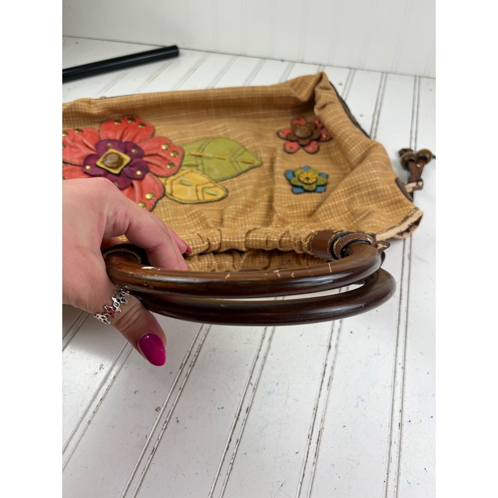 Fossil Vintage Y2K Woven Bohemian Boho Floral Shoulder Crossbody Bag - Picture 13 of 14